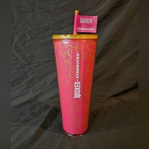 *NEW* Starbucks Wicked Pink and Gold Glinda Monogram Tumbler